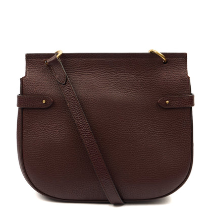 Mulberry Cross Body Amberley Satchel in Oxblood, Calfskin Leather — Back View