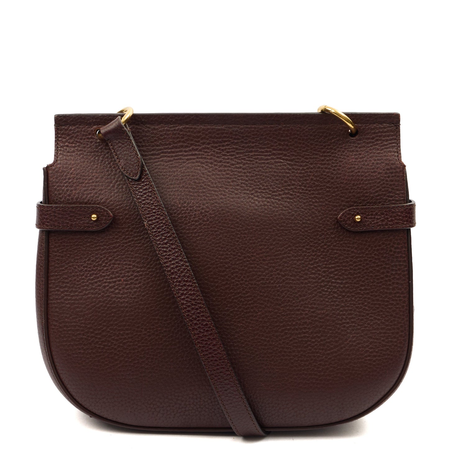 Mulberry Cross Body Amberley Satchel in Oxblood, Calfskin Leather — Alternate View 9