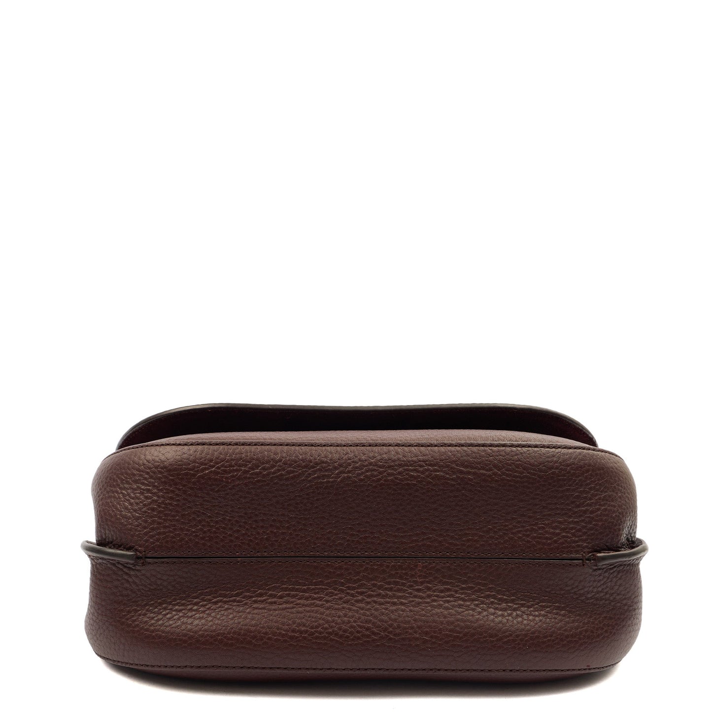 Mulberry Cross Body Amberley Satchel in Oxblood, Calfskin Leather — Top View