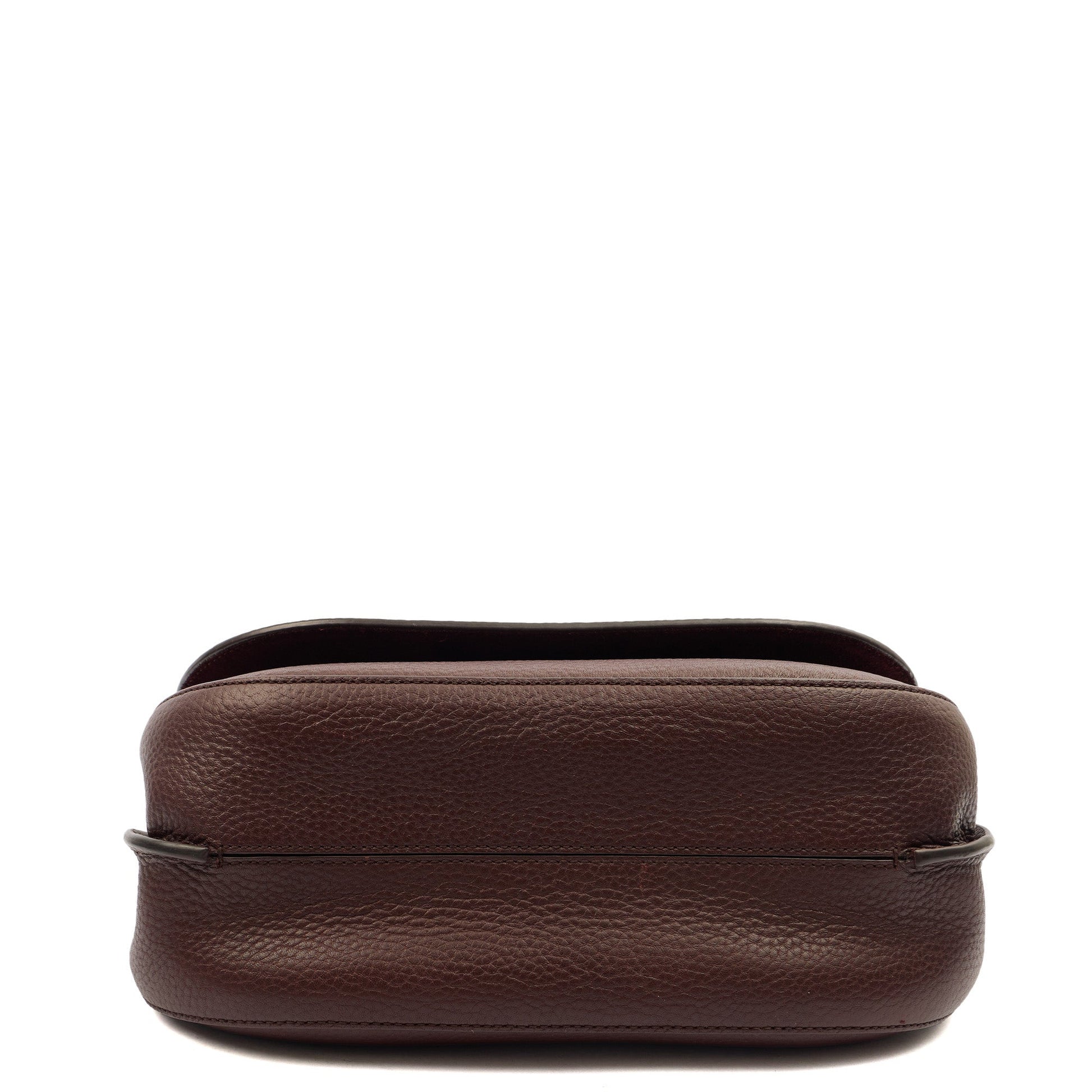 Mulberry Cross Body Amberley Satchel in Oxblood, Calfskin Leather — Top View