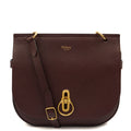 Mulberry Cross Body Amberley Satchel in Oxblood, Calfskin Leather — Front View