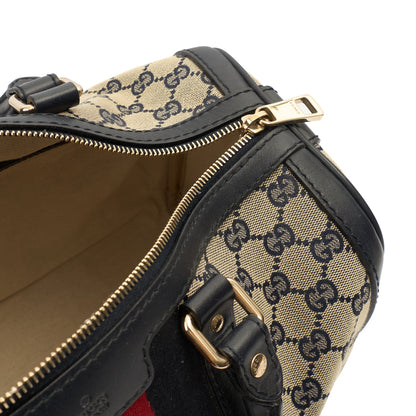 Gucci Top Handle Vintage Web Boston - Medium in GG Supreme Canvas — Alternate View 7