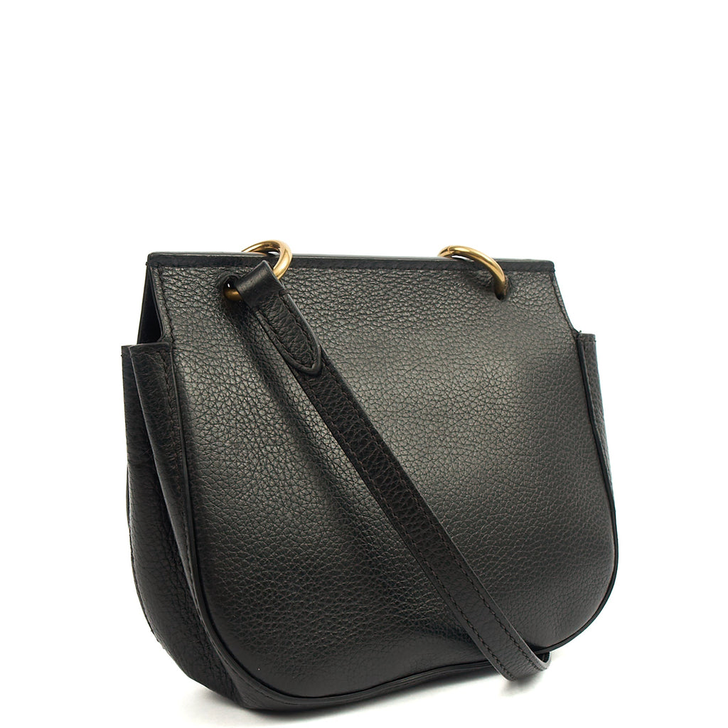Mulberry Satchel Amberley Satchel - Mini in Black, Calfskin Leather — Side View