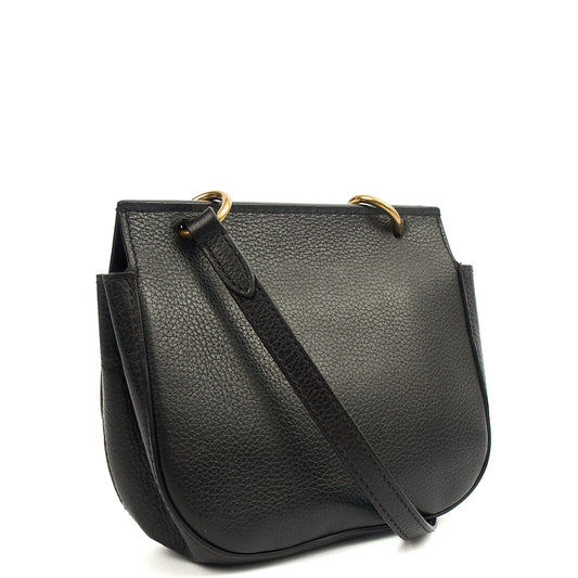 Mulberry Satchel Amberley Satchel - Mini in Black, Calfskin Leather — Side View