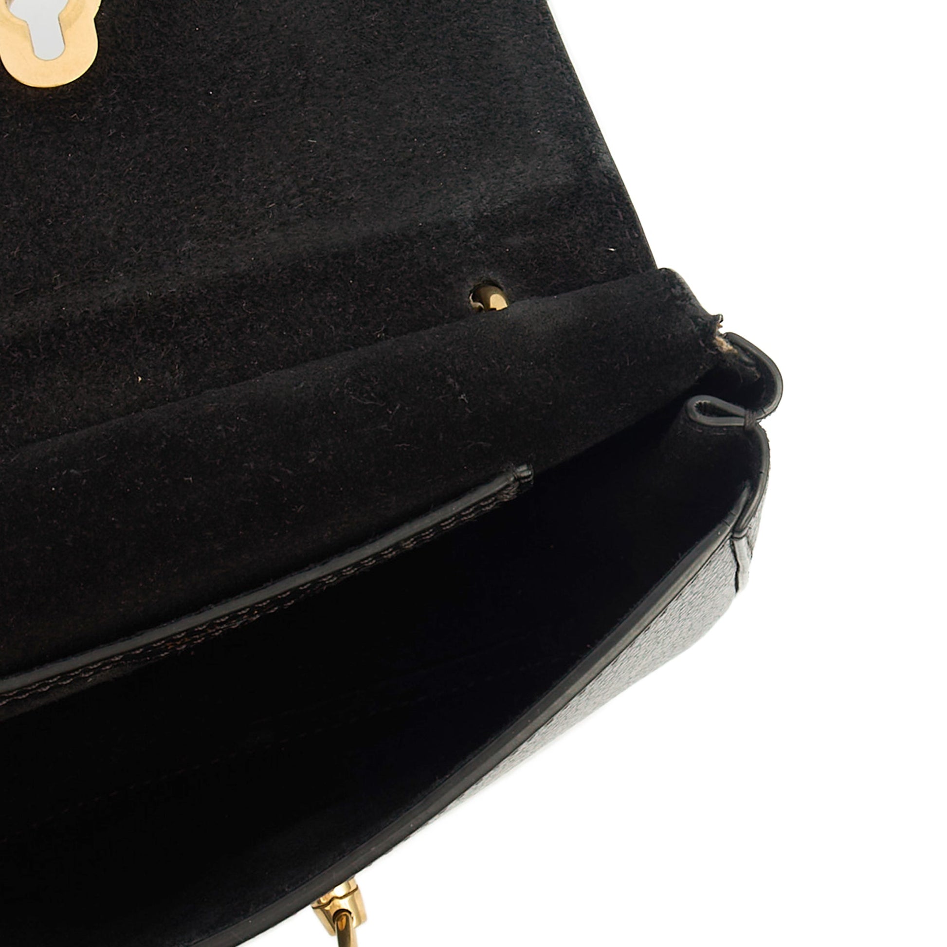 Mulberry Satchel Amberley Satchel - Mini in Black, Calfskin Leather — Detail View