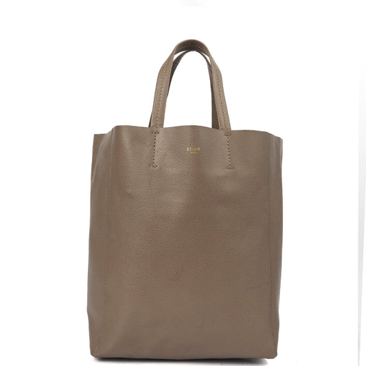Celine Tote Cabas - Small in Grey, Box Calfskin — Front View