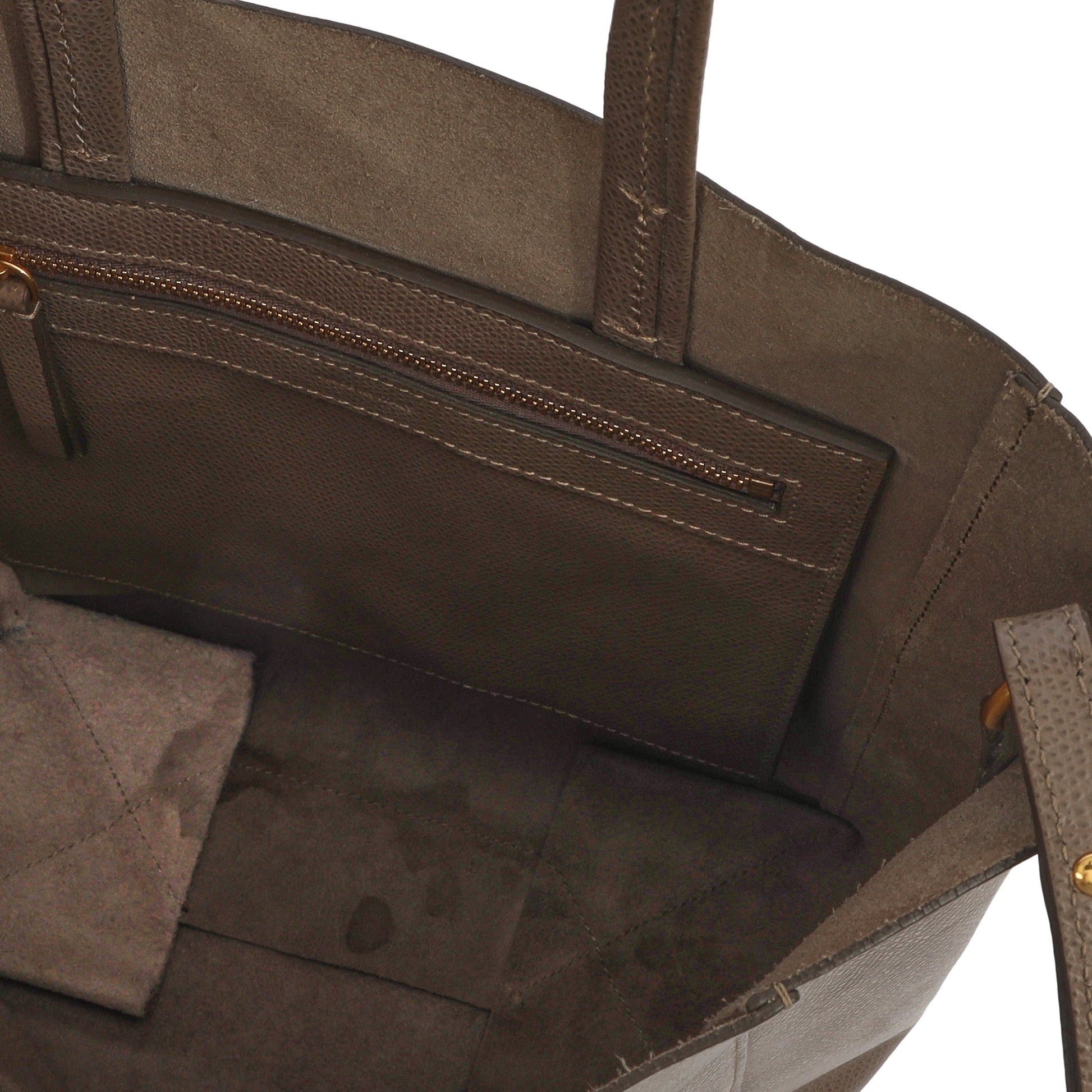Celine Tote Cabas - Small in Grey, Box Calfskin — Alternate View 8