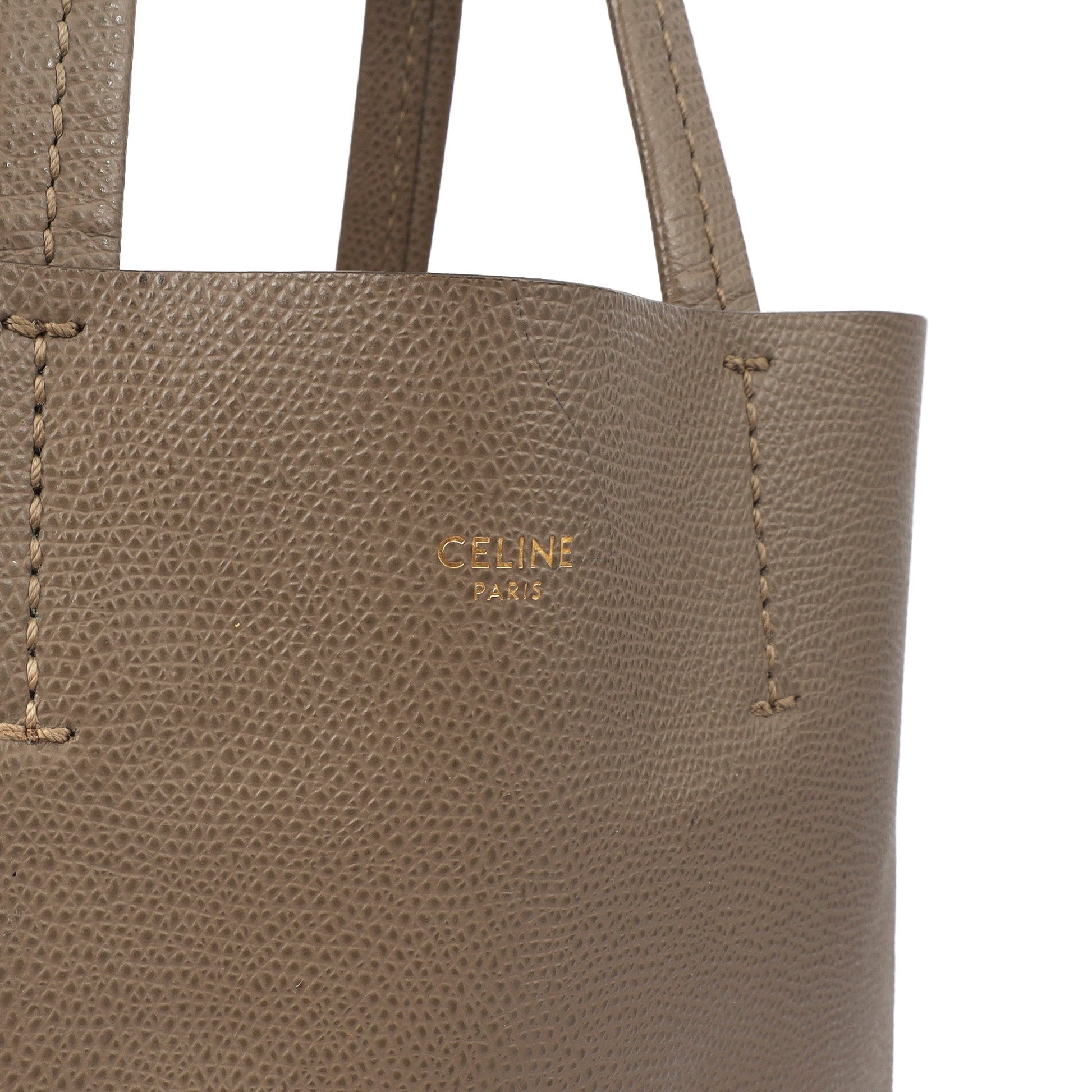 Celine Tote Cabas - Small in Grey, Box Calfskin — Lifestyle View