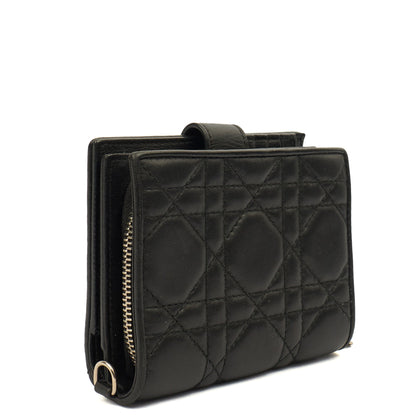 Christian Dior Wallet Wallet in Black, Leather — Back View