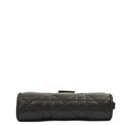 Christian Dior Wallet Wallet in Black, Leather — Detail View