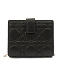 Christian Dior Wallet Wallet in Black, Leather — Front View
