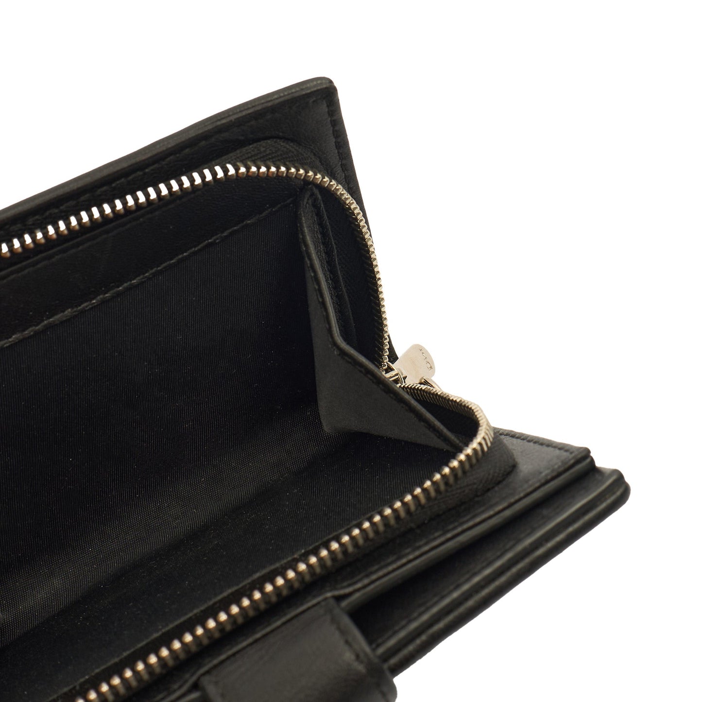 Christian Dior Wallet Wallet in Black, Leather — Lifestyle View