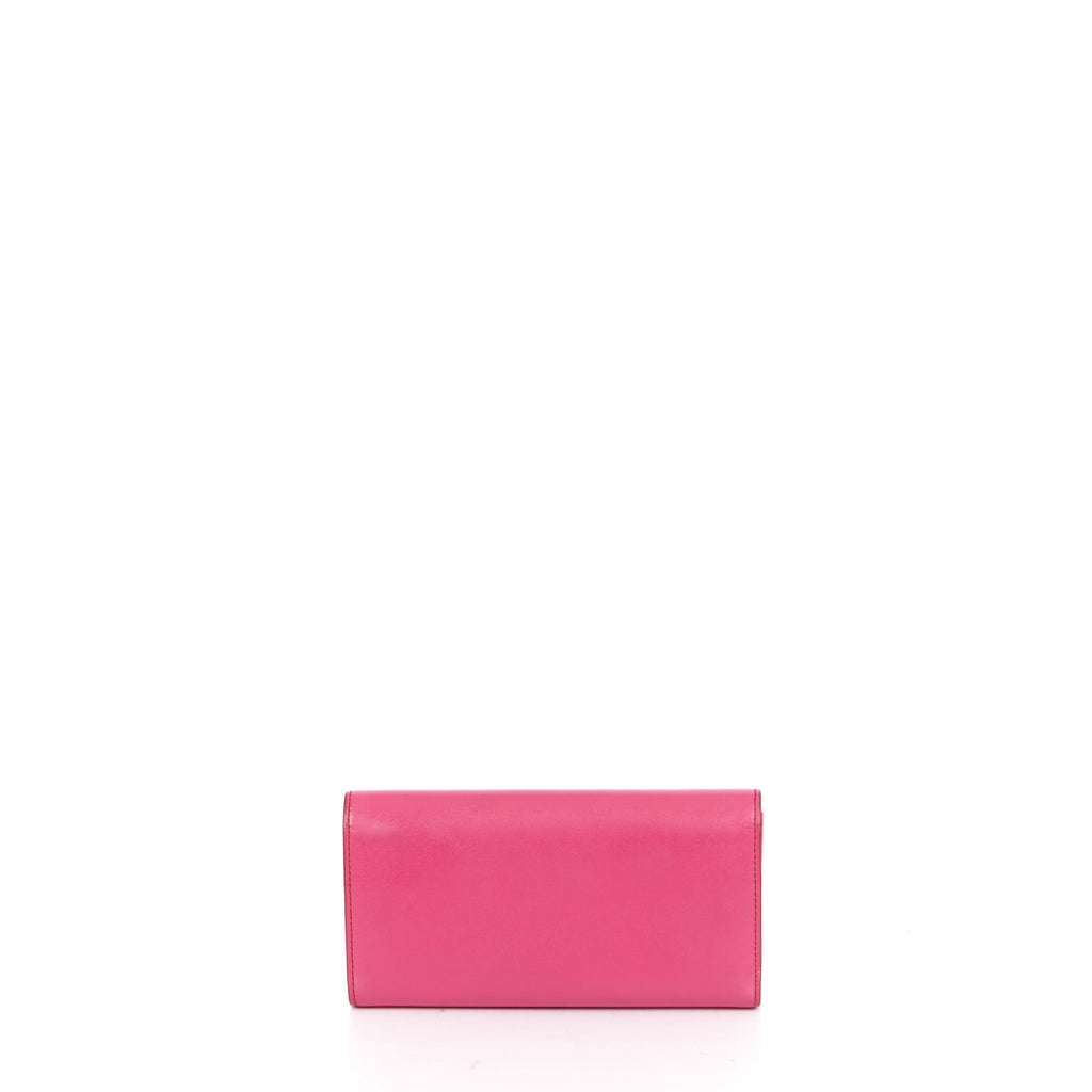 Salvatore Ferragamo Vara Bow Wallet in Pink, Leather — Back View