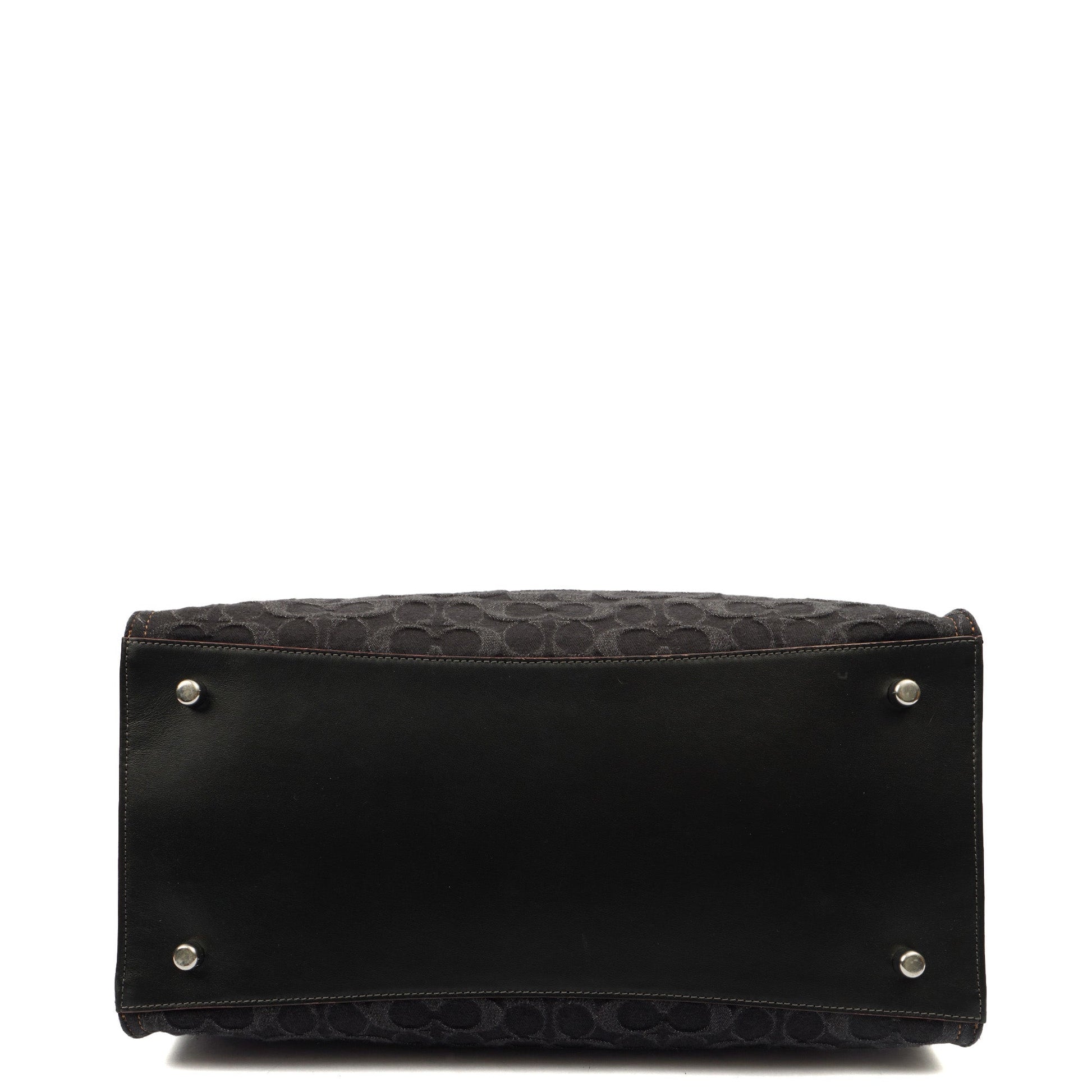 Coach Tote Field Tote in Black, Denim — Alternate View 16