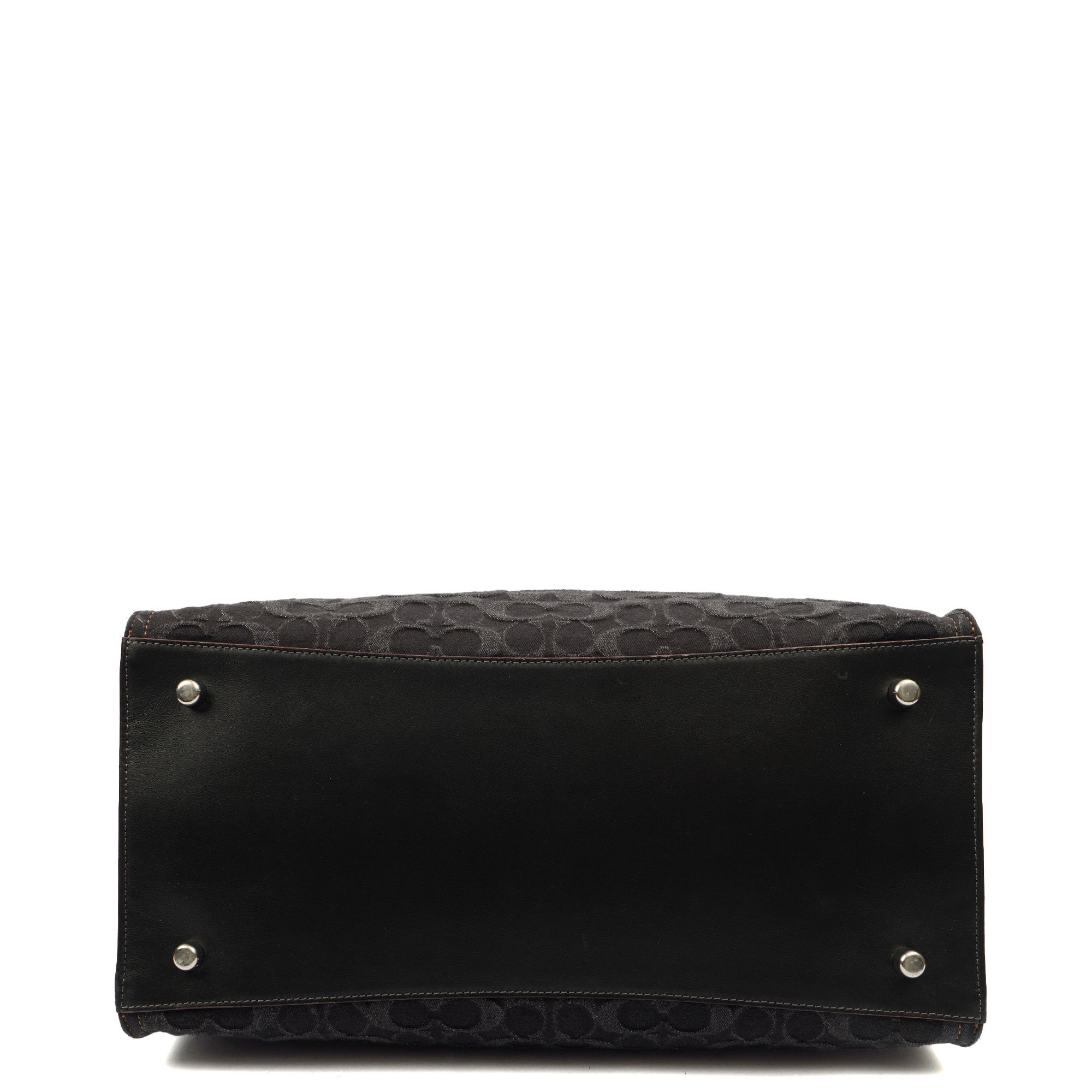Coach Tote Field Tote in Black, Denim — Alternate View 16