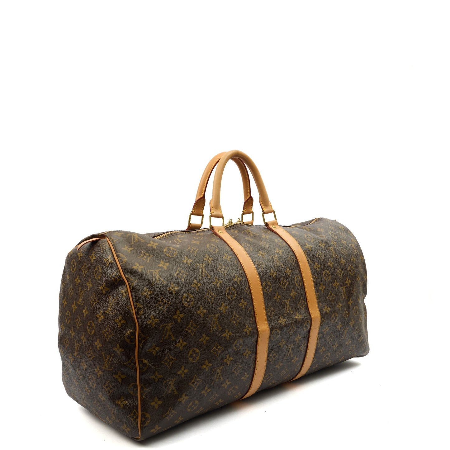 Louis Vuitton Top Handle Keepall 55 in Monogram, Canvas — Back View
