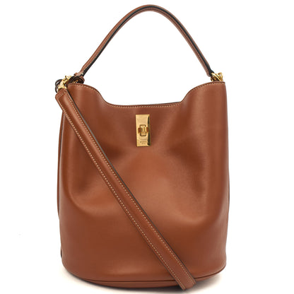 Celine Bucket Bag Sangle Seau in Brown, Box Calfskin — Alternate View 9