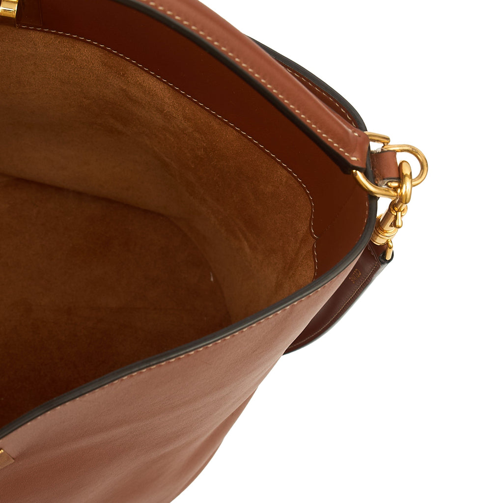 Celine Bucket Bag Sangle Seau in Brown, Box Calfskin — Alternate View 8