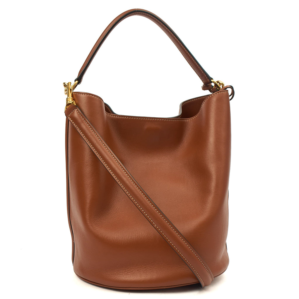 Celine Bucket Bag Sangle Seau in Brown, Box Calfskin — Alternate View 11