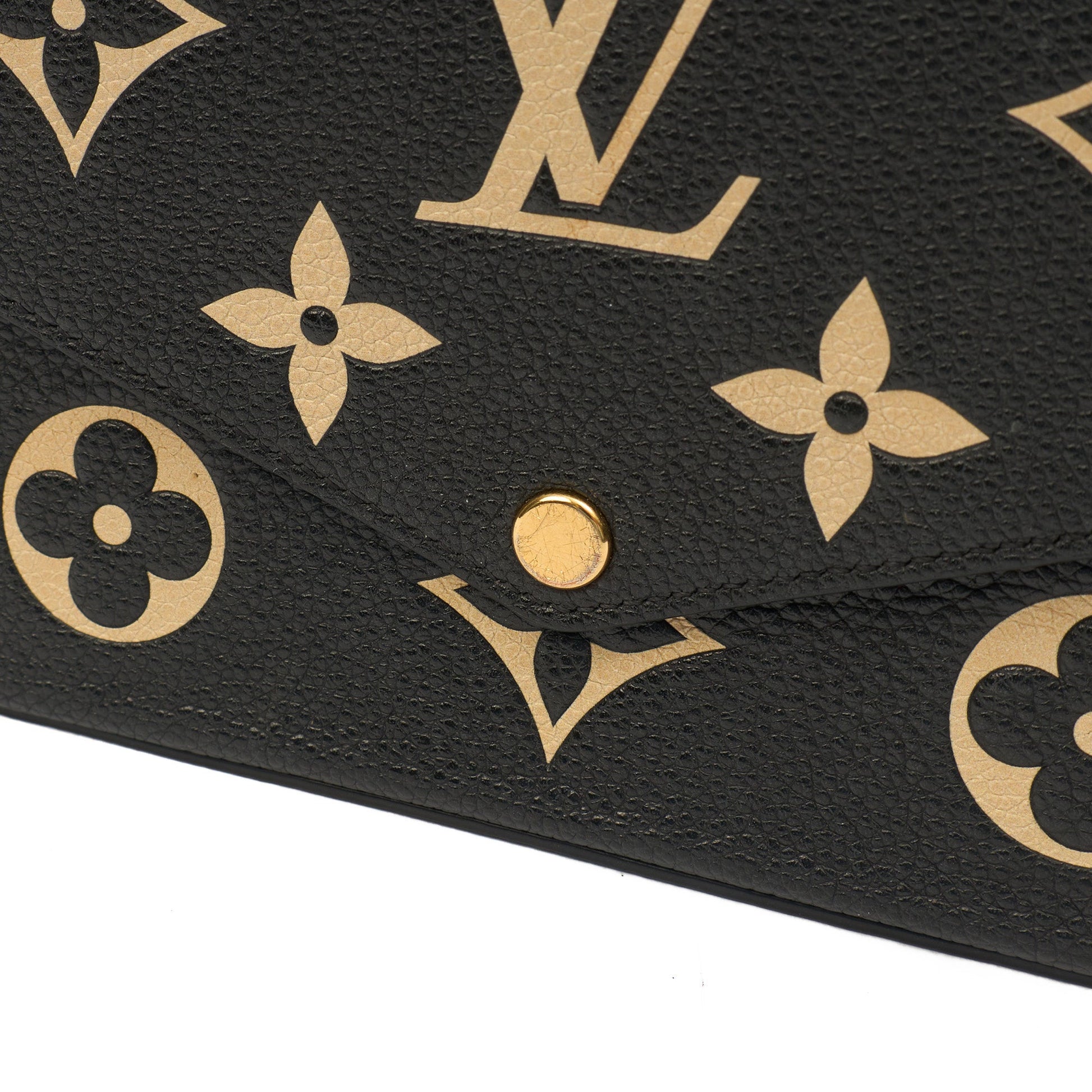 Louis Vuitton Cross Body Felicie Pochette in Black, Leather — Side View