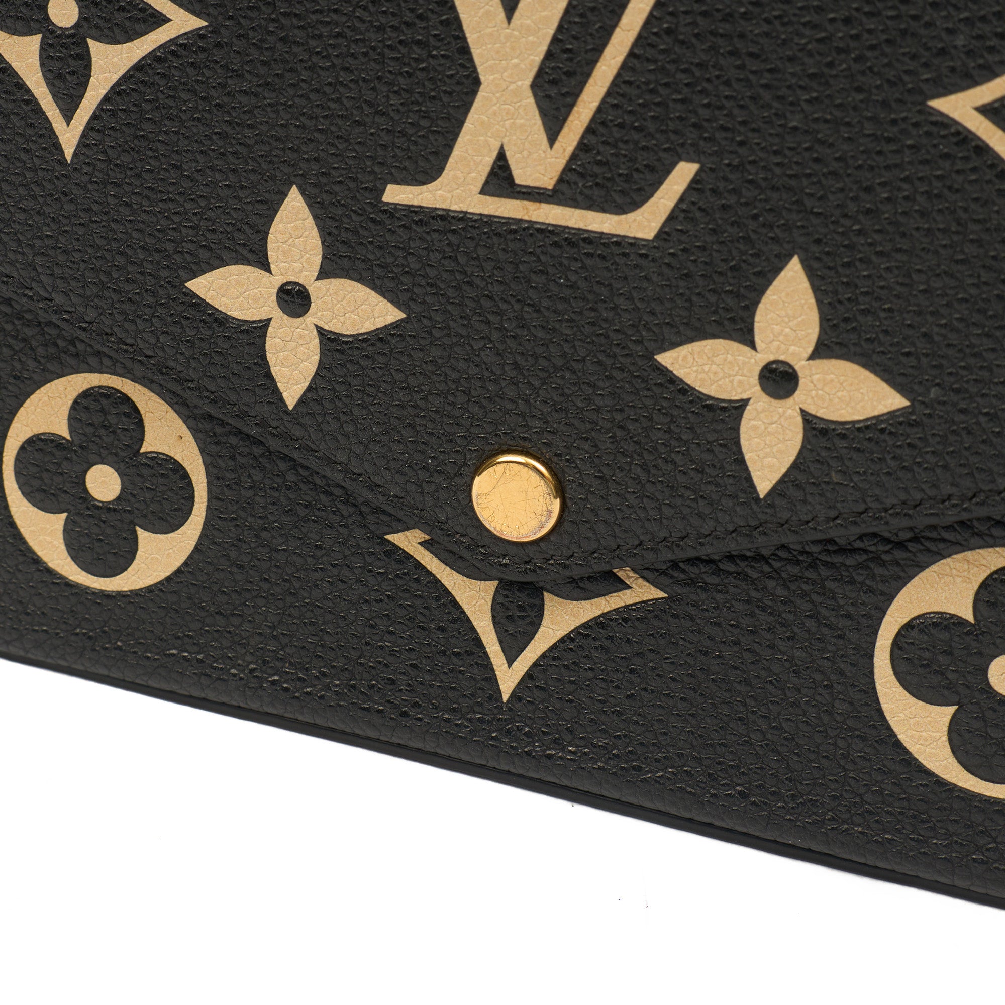 Louis Vuitton Cross Body Felicie Pochette in Black, Leather — Side View