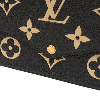 Louis Vuitton Cross Body Felicie Pochette in Black, Leather — Side View