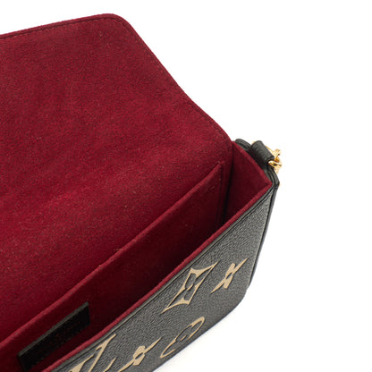 Louis Vuitton Cross Body Felicie Pochette in Black, Leather — Lifestyle View