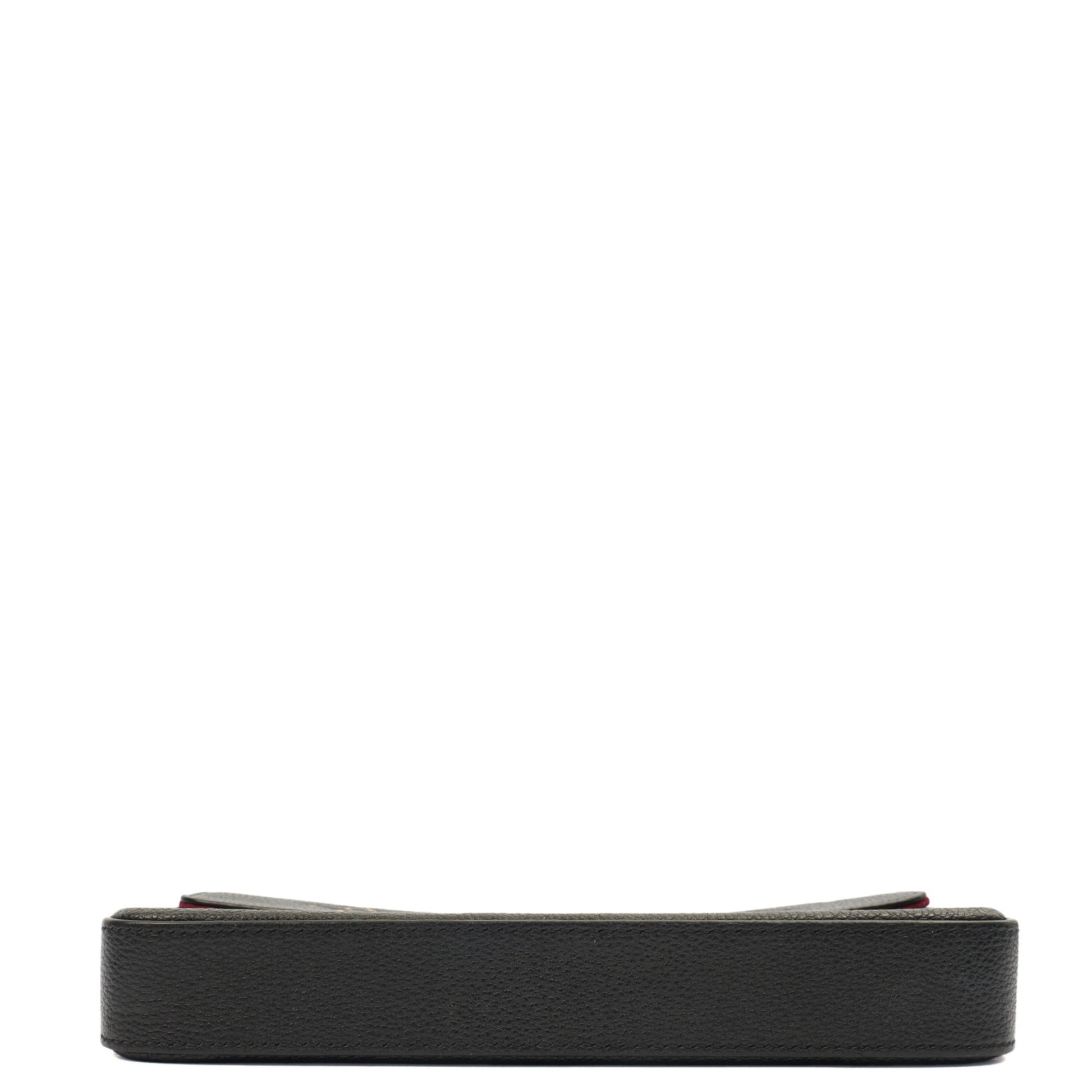 Louis Vuitton Cross Body Felicie Pochette in Black, Leather — Detail View