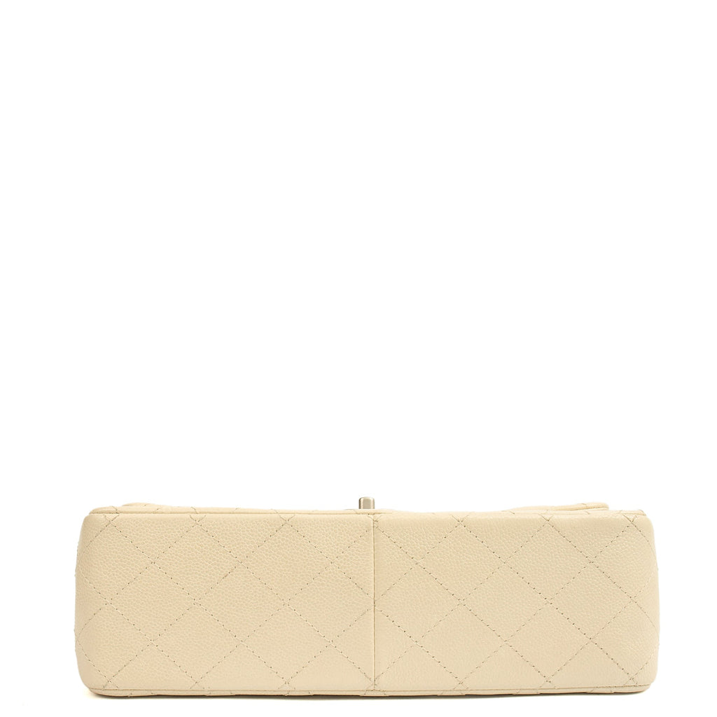 Chanel Classic Double Flap - Large in Champagne, Caviar Leather — Lifestyle View