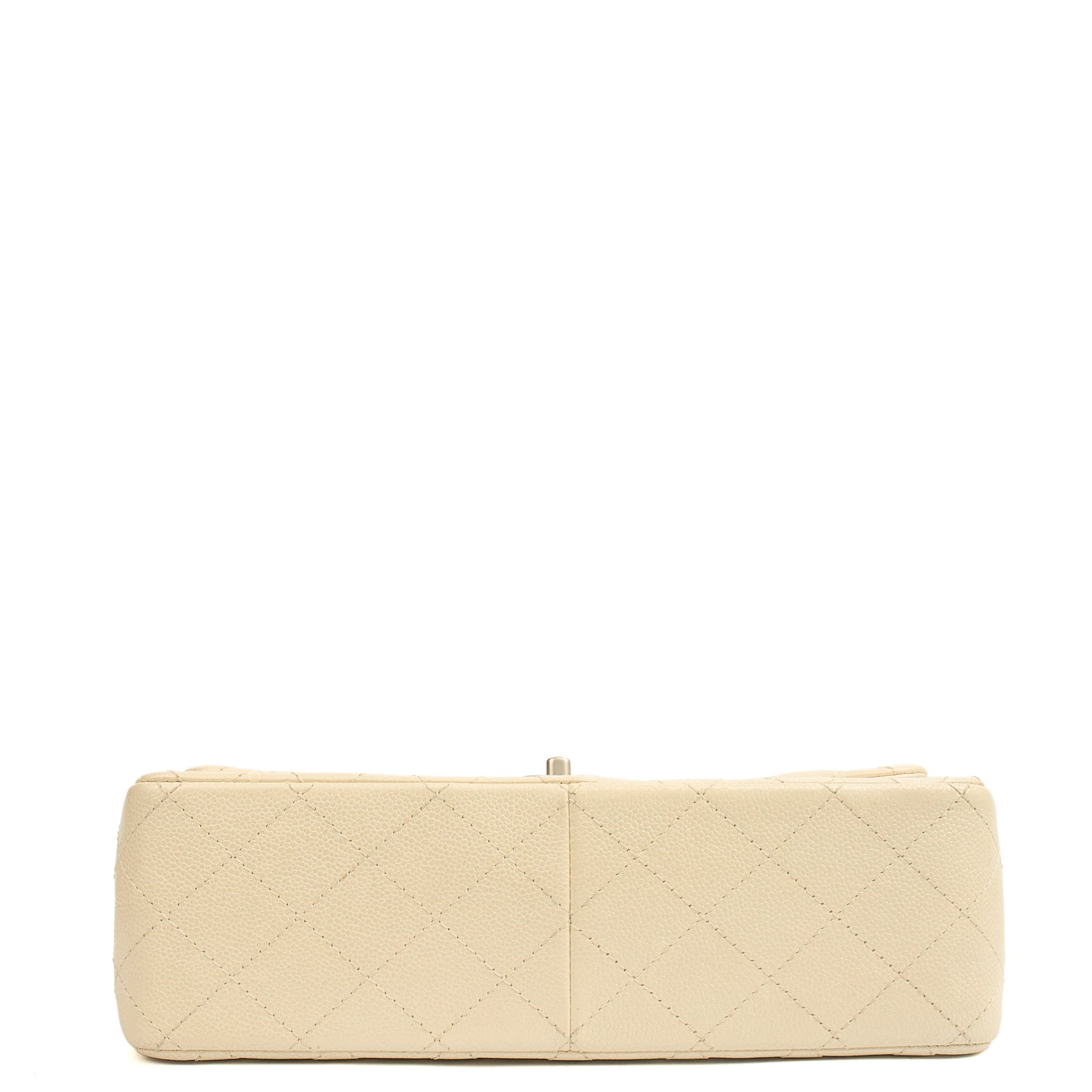 Chanel Classic Double Flap - Large in Champagne, Caviar Leather — Lifestyle View