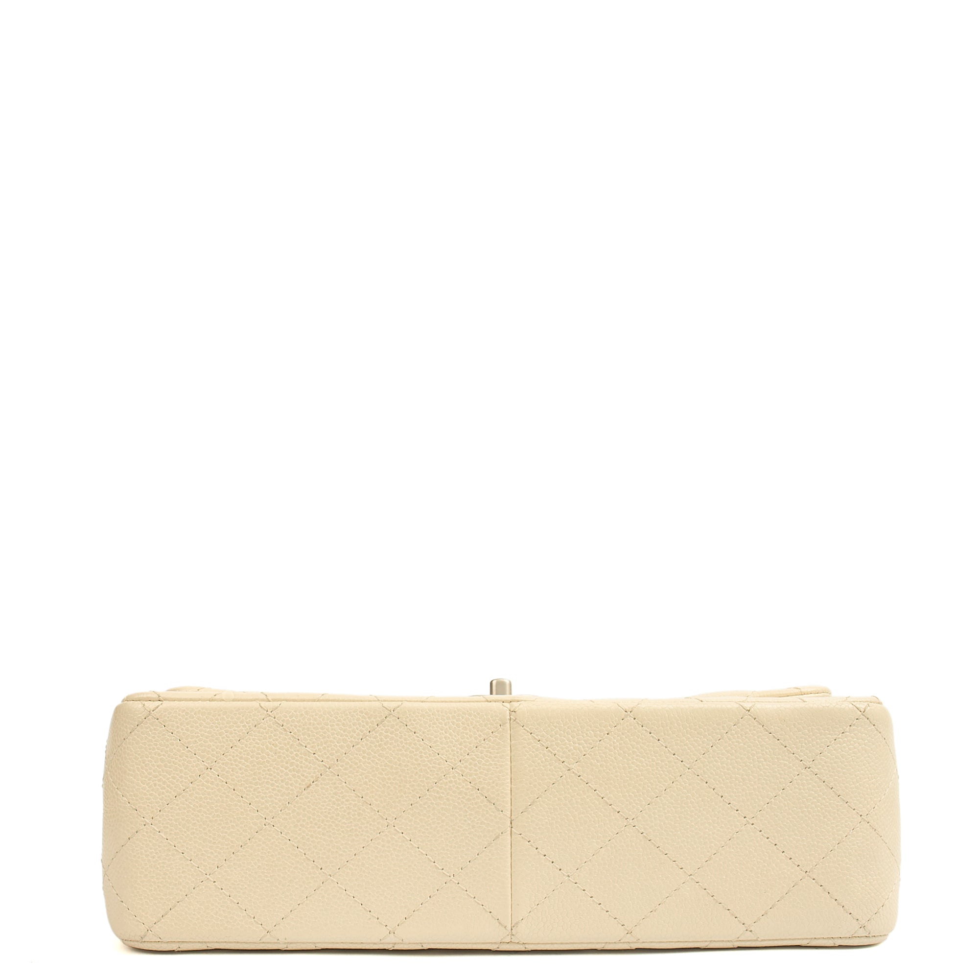 Chanel Classic Double Flap - Large in Champagne, Caviar Leather — Lifestyle View