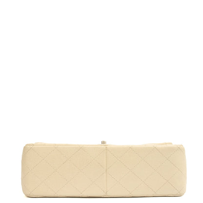 Chanel Classic Double Flap - Large in Champagne, Caviar Leather — Lifestyle View