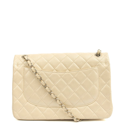Chanel Classic Double Flap - Large in Champagne, Caviar Leather — Detail View