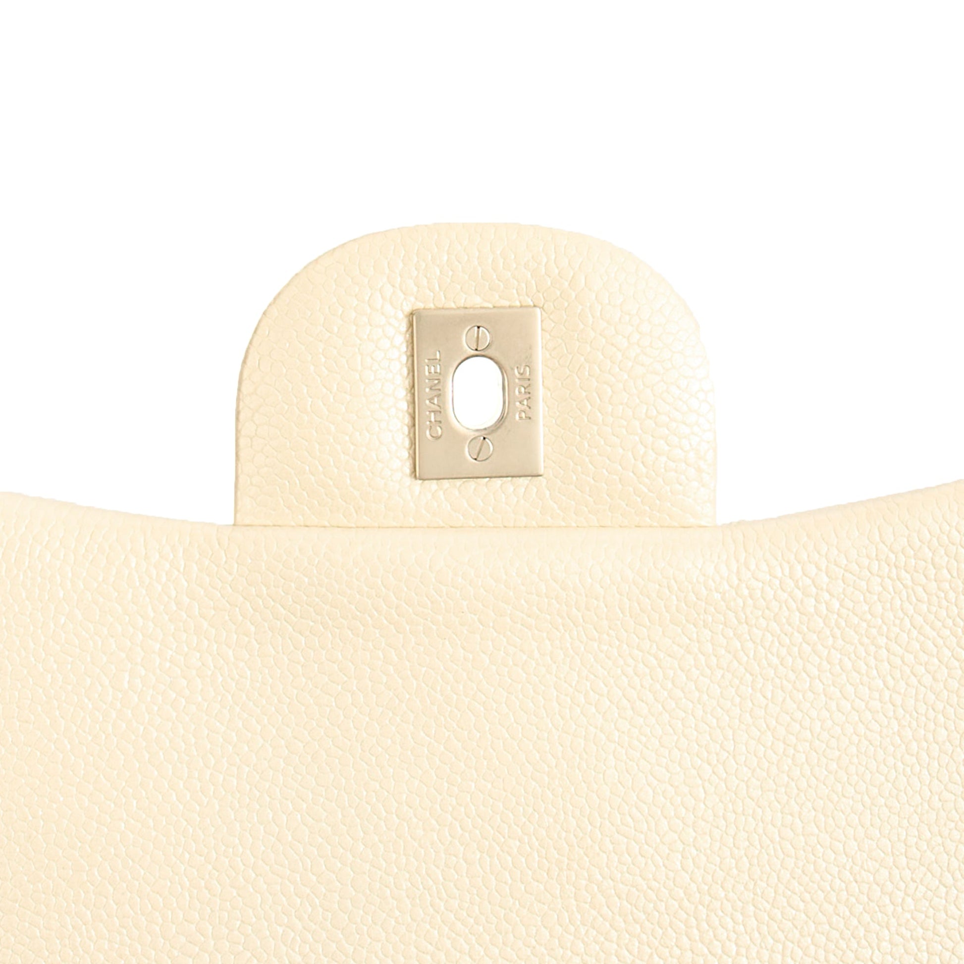 Chanel Classic Double Flap - Large in Champagne, Caviar Leather — Alternate View 11