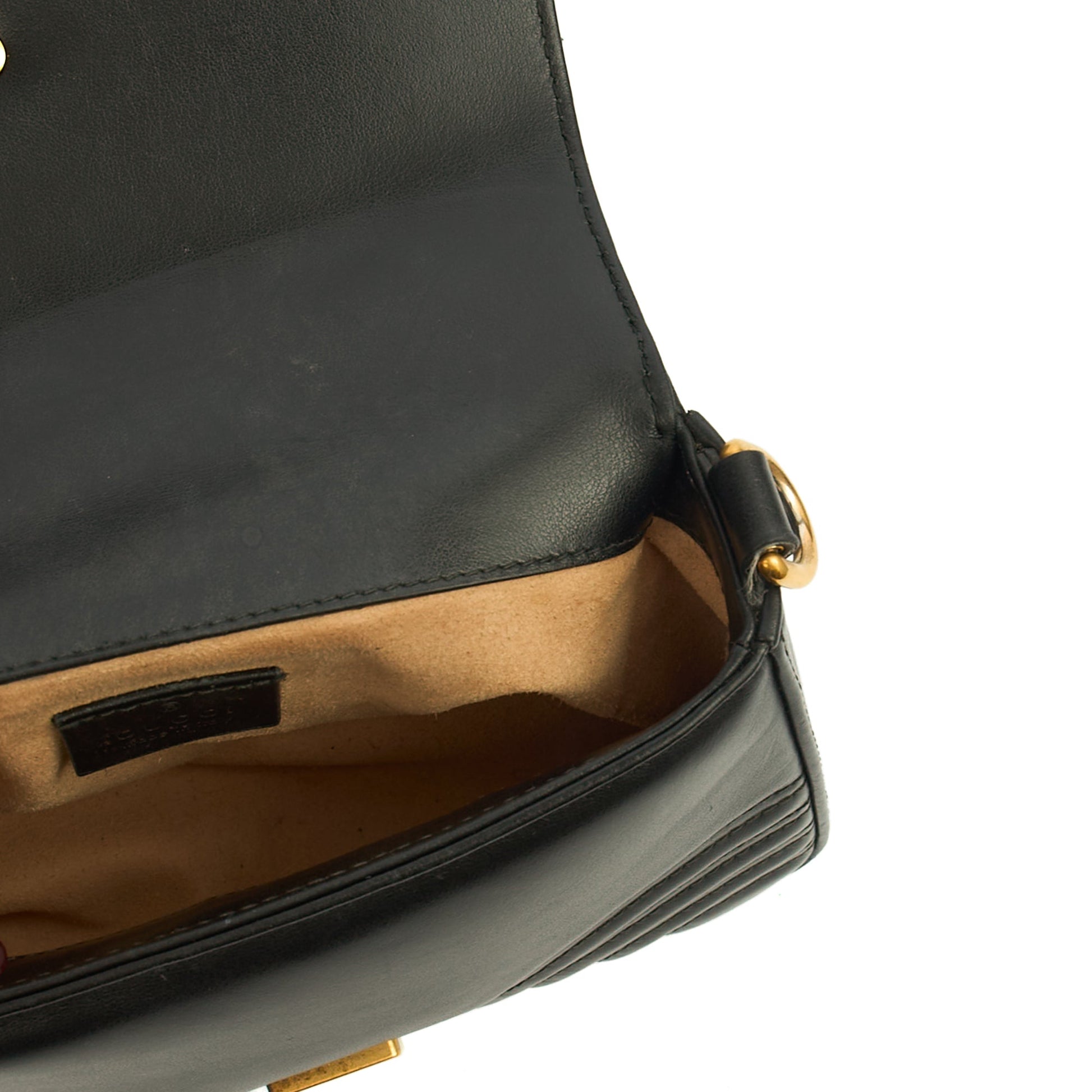 Gucci Top Handle GG Marmont Top Handle - Mini in Black, Leather — Alternate View 7