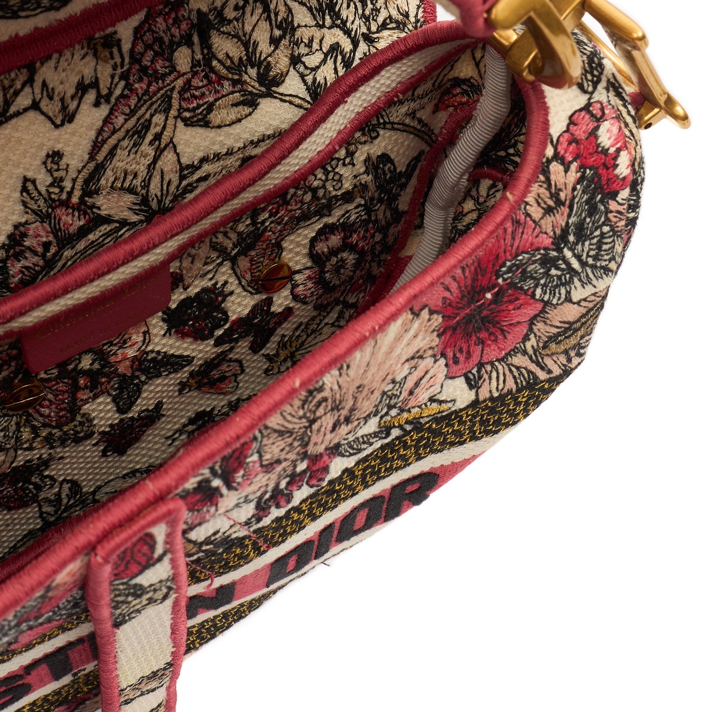 Christian Dior Shoulder Bag Saddle Bag in Multi, Fabric — Alternate View 7