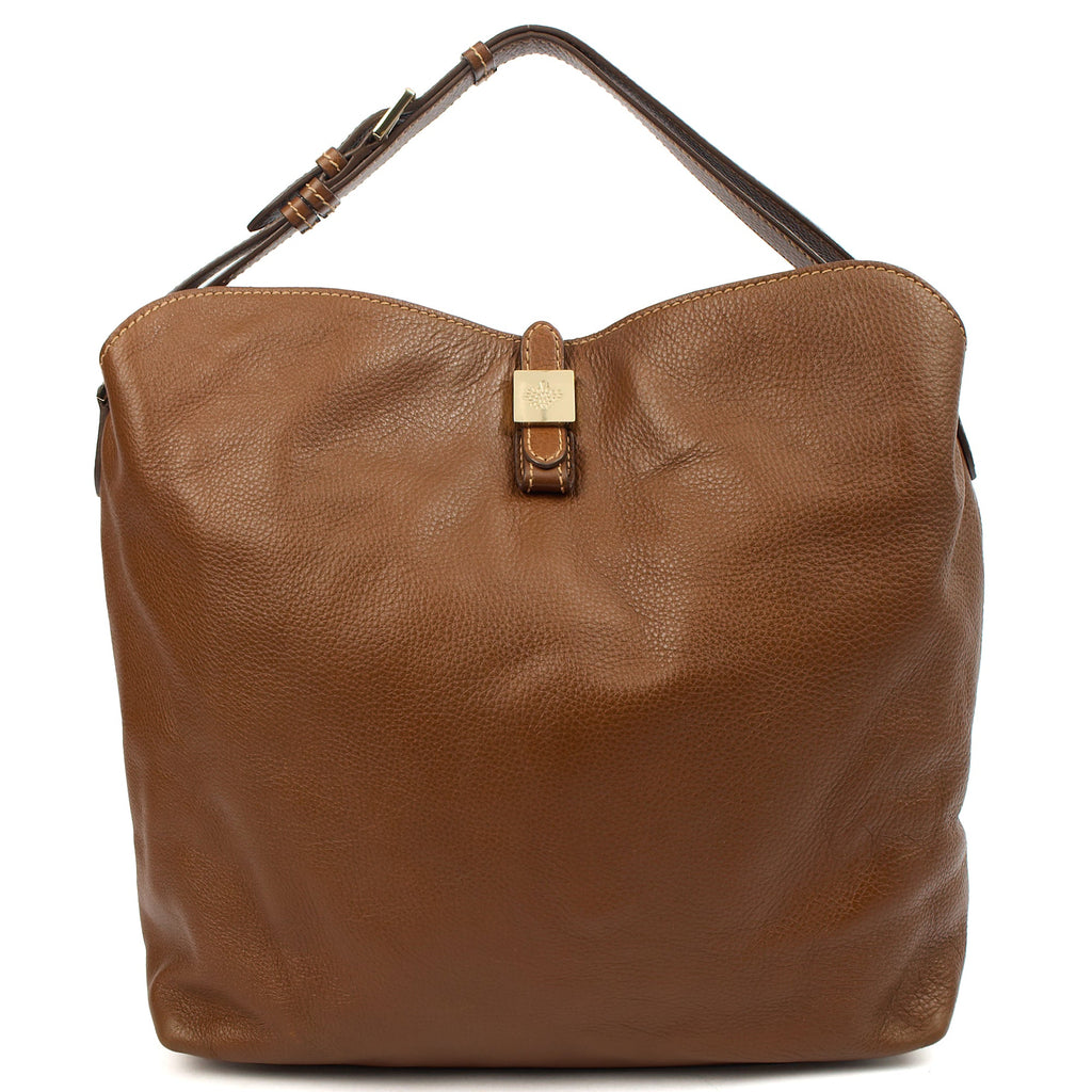 Mulberry Shoulder Bag Tessie Tote in Oak, Leather — Front View