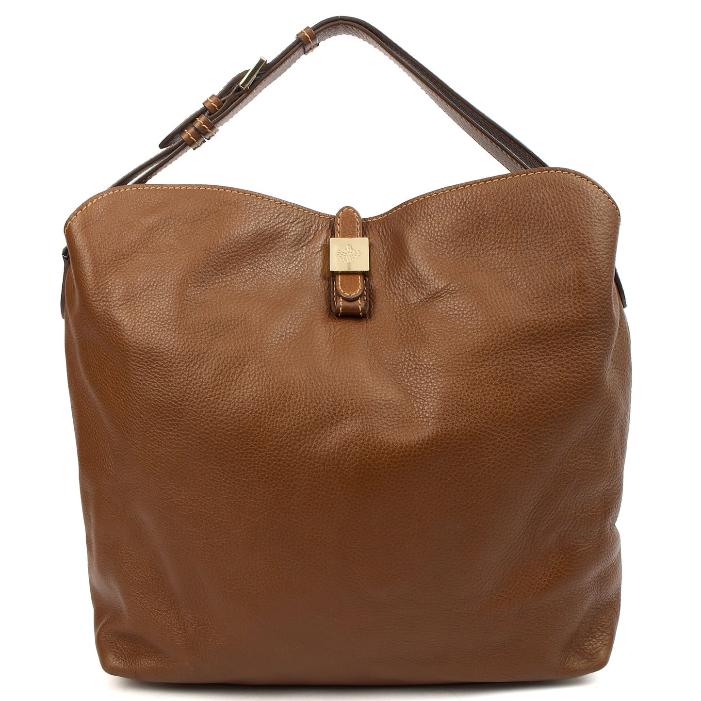 Mulberry Shoulder Bag Tessie Tote in Oak, Leather — Front View