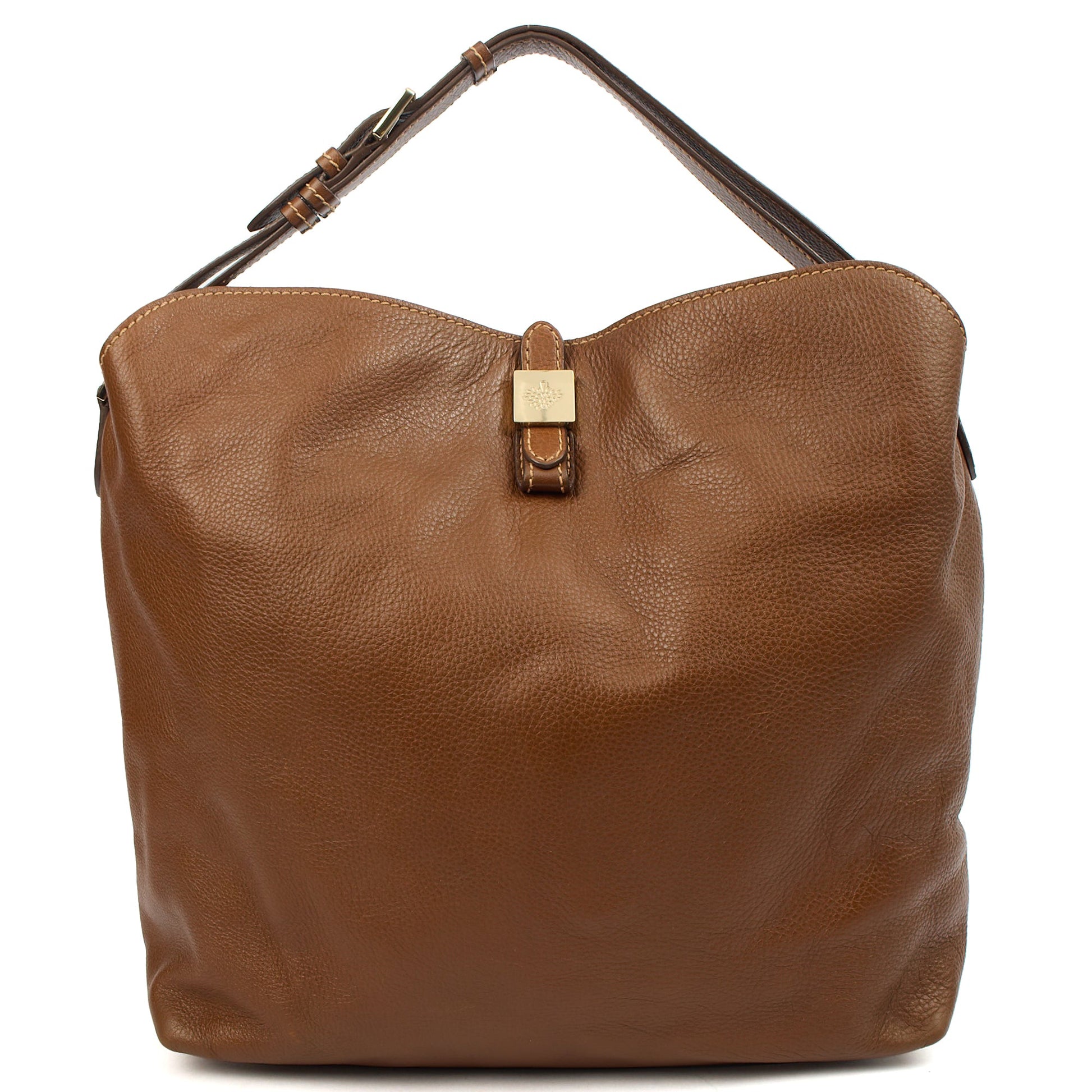 Mulberry Shoulder Bag Tessie Tote in Oak, Leather — Front View