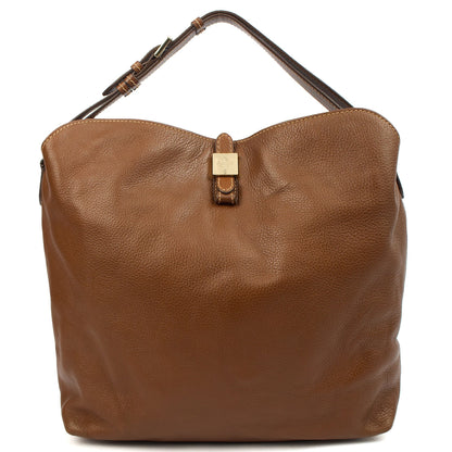 Mulberry Shoulder Bag Tessie Tote in Oak, Leather — Front View