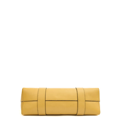 Mulberry Tote Bayswater Tote in Citrus Yellow, Calfskin Leather — Top View