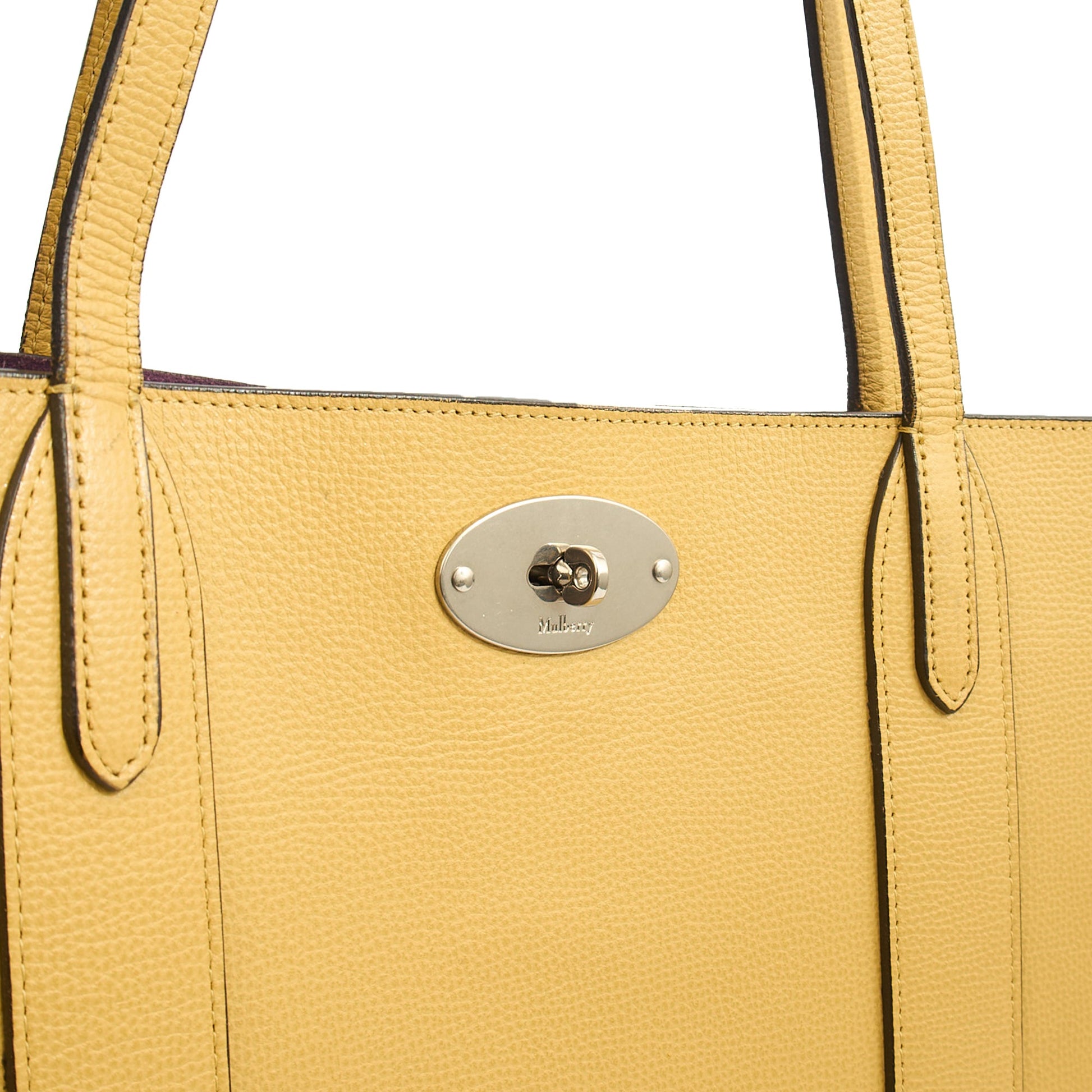 Mulberry Tote Bayswater Tote in Citrus Yellow, Calfskin Leather — Alternate View 18
