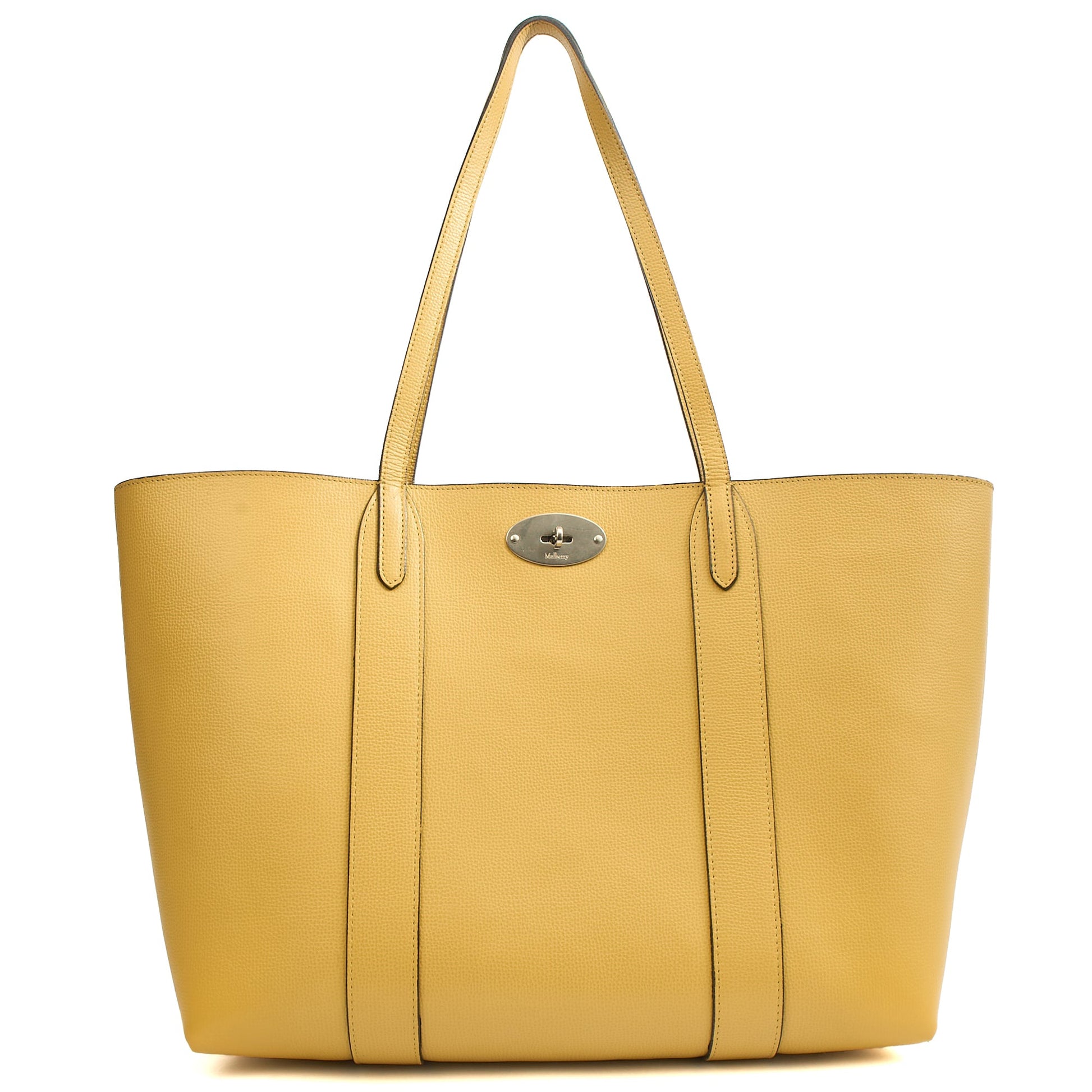 Mulberry Tote Bayswater Tote in Citrus Yellow, Calfskin Leather — Alternate View 7