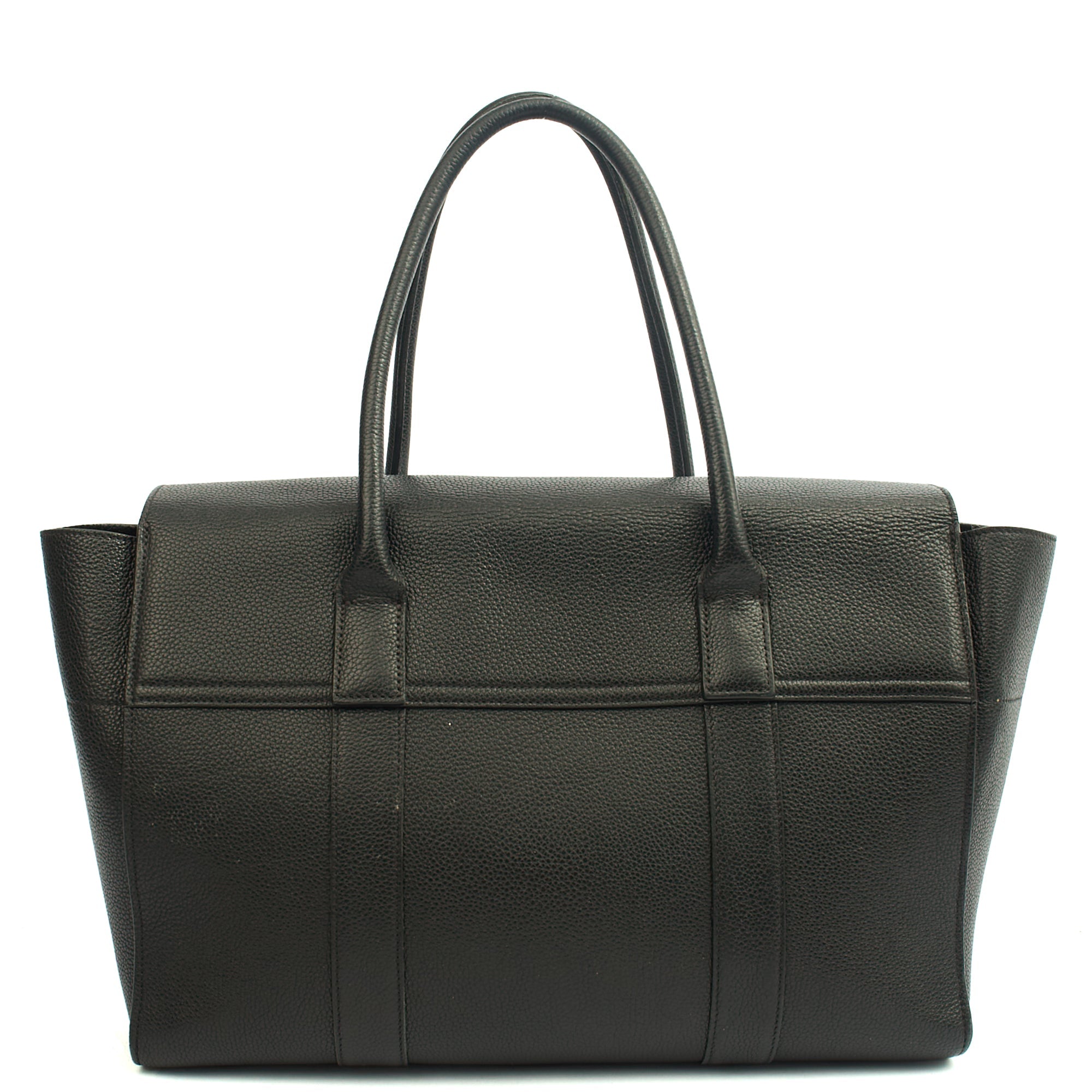 Mulberry Tote Bayswater - New in Black, Calfskin Leather — Back View
