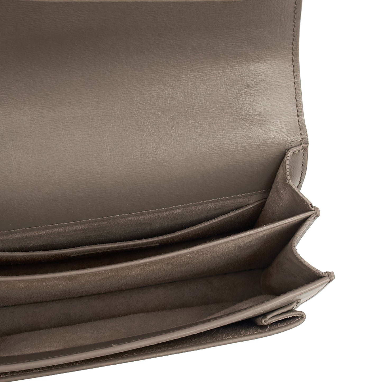 Saint Laurent Shoulder Bag Sunset - Medium in Grey, Leather — Alternate View 17
