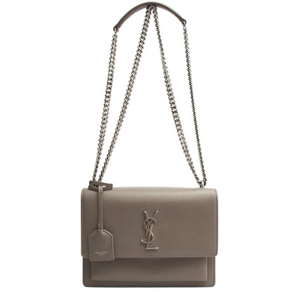 Saint Laurent Shoulder Bag Sunset - Medium in Grey, Leather — Alternate View 13