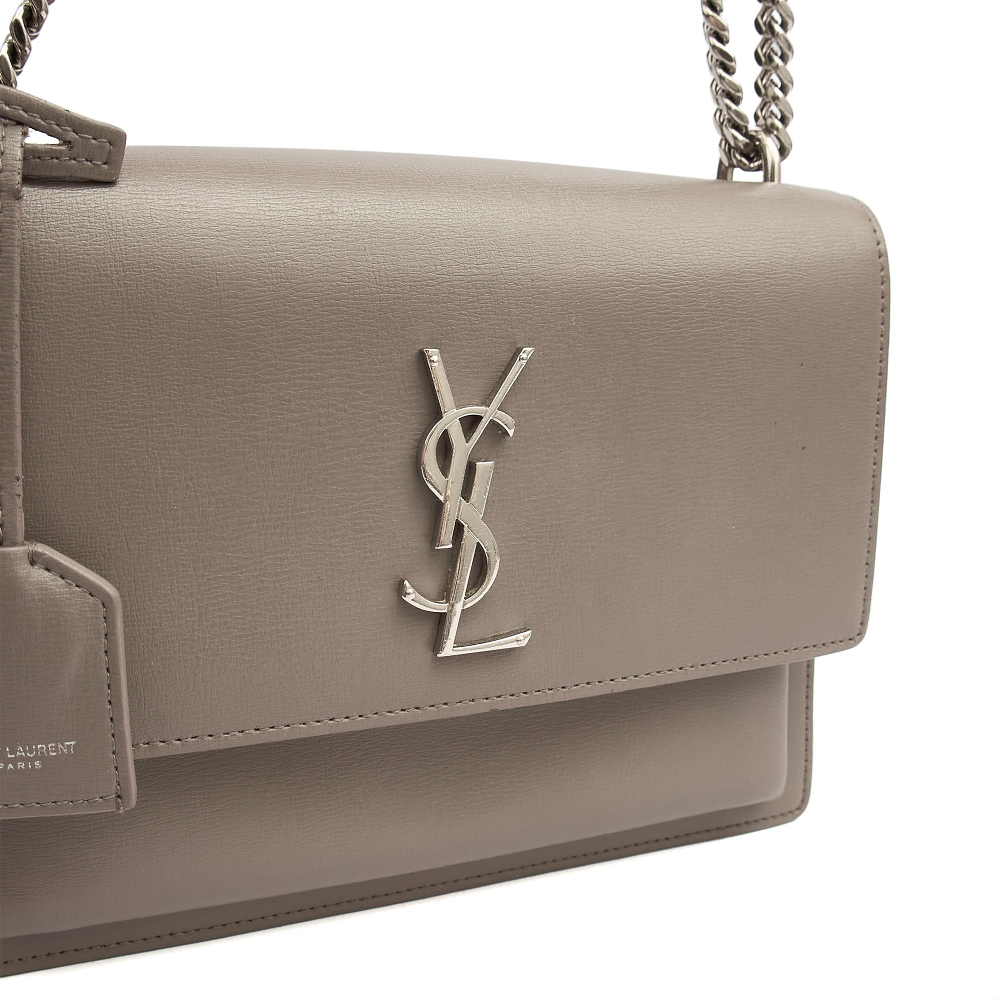 Saint Laurent Shoulder Bag Sunset - Medium in Grey, Leather — Alternate View 12