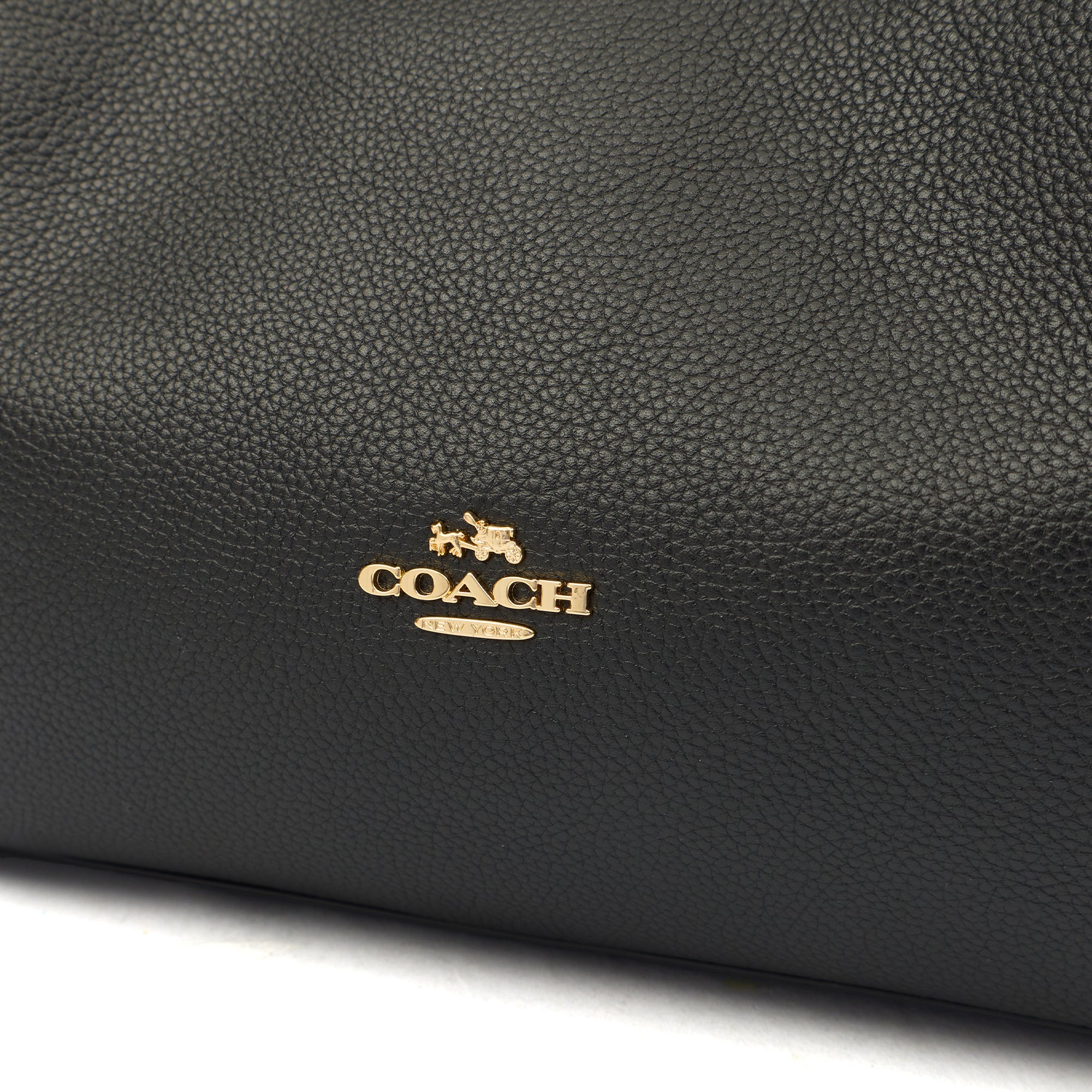Coach Tote Edie Tote in Black, Leather — Lifestyle View