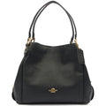 Coach Tote Edie Tote in Black, Leather — Front View