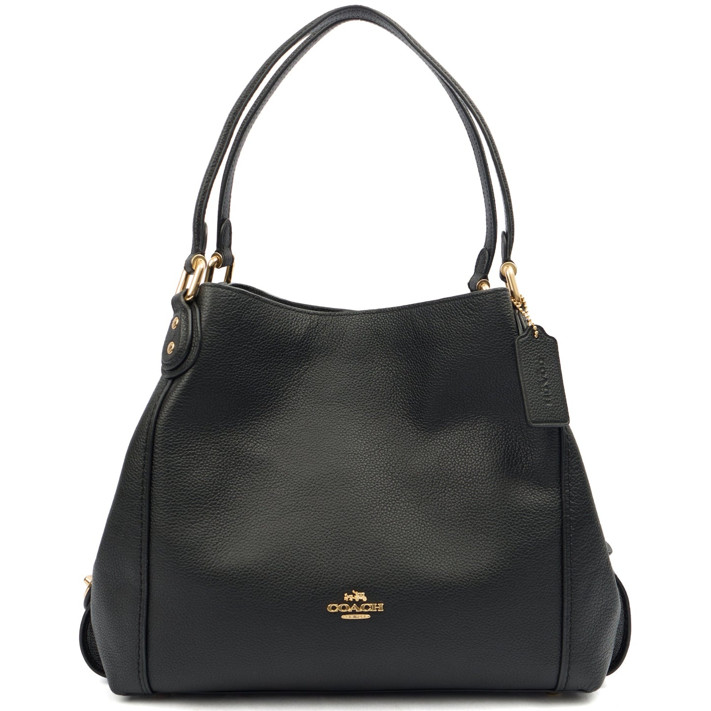Coach Tote Edie Tote in Black, Leather — Front View